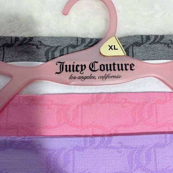 Juicy Couture Purple Pink White Gray Seamless Panty Shorts Underwear Set Size XL - Picture 4 of 7